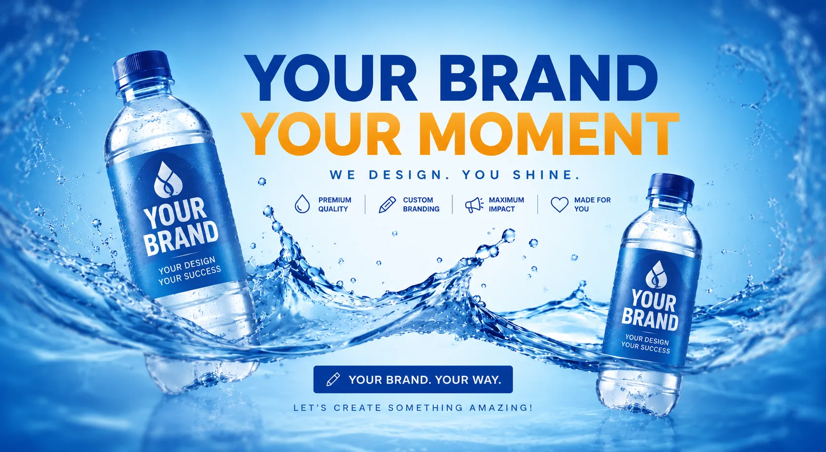 Your brand, your business, your way — custom-branded Salsabil water bottles